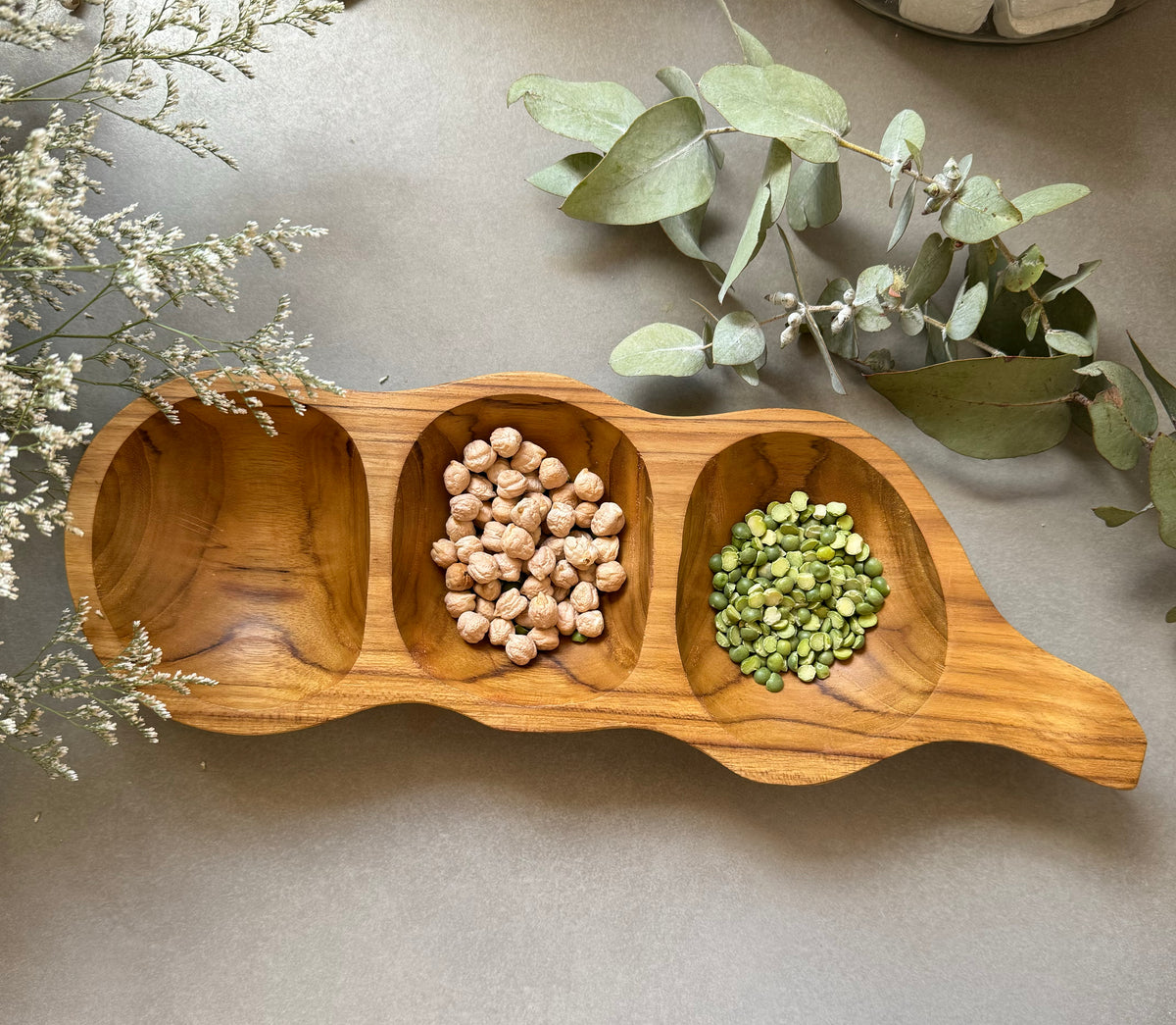 Tamarind Sorting Bowl w/Pebbles