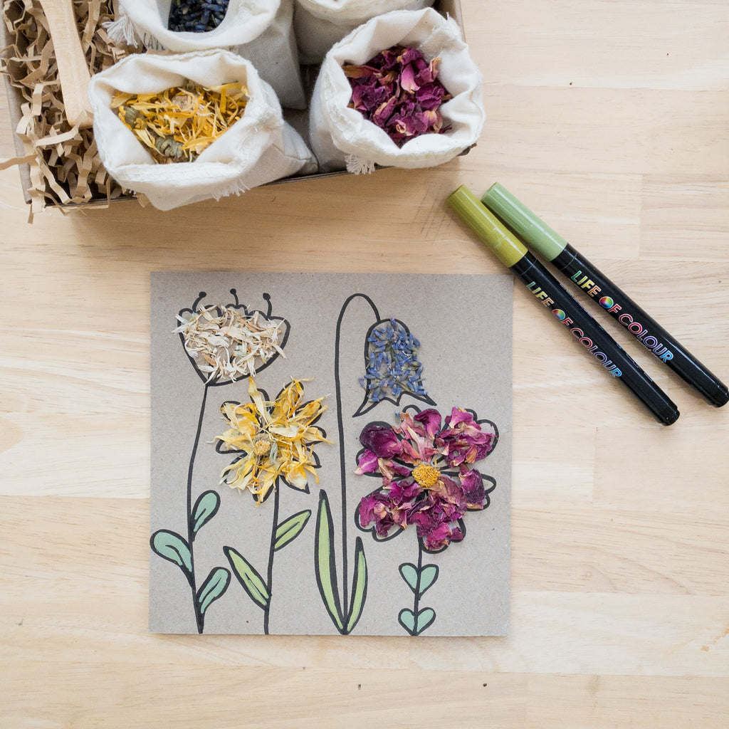 Dried Flower Collages