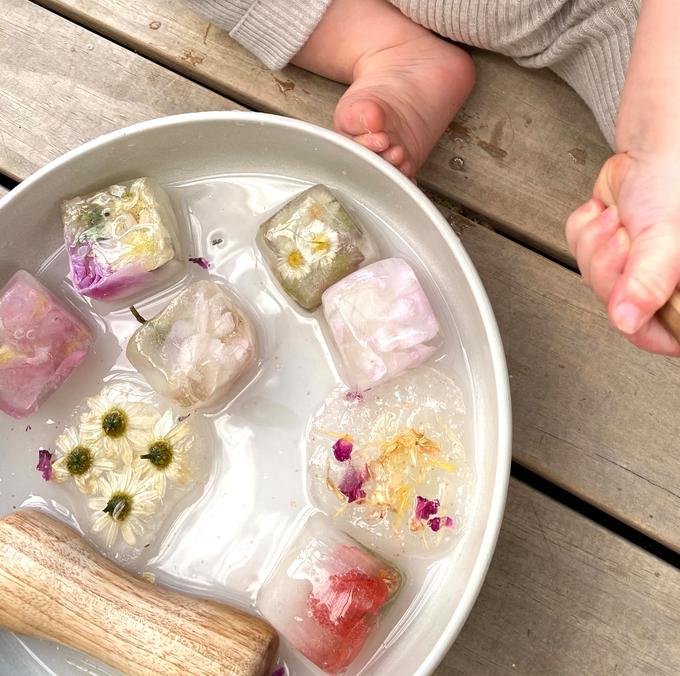 Floral Ice Cubes