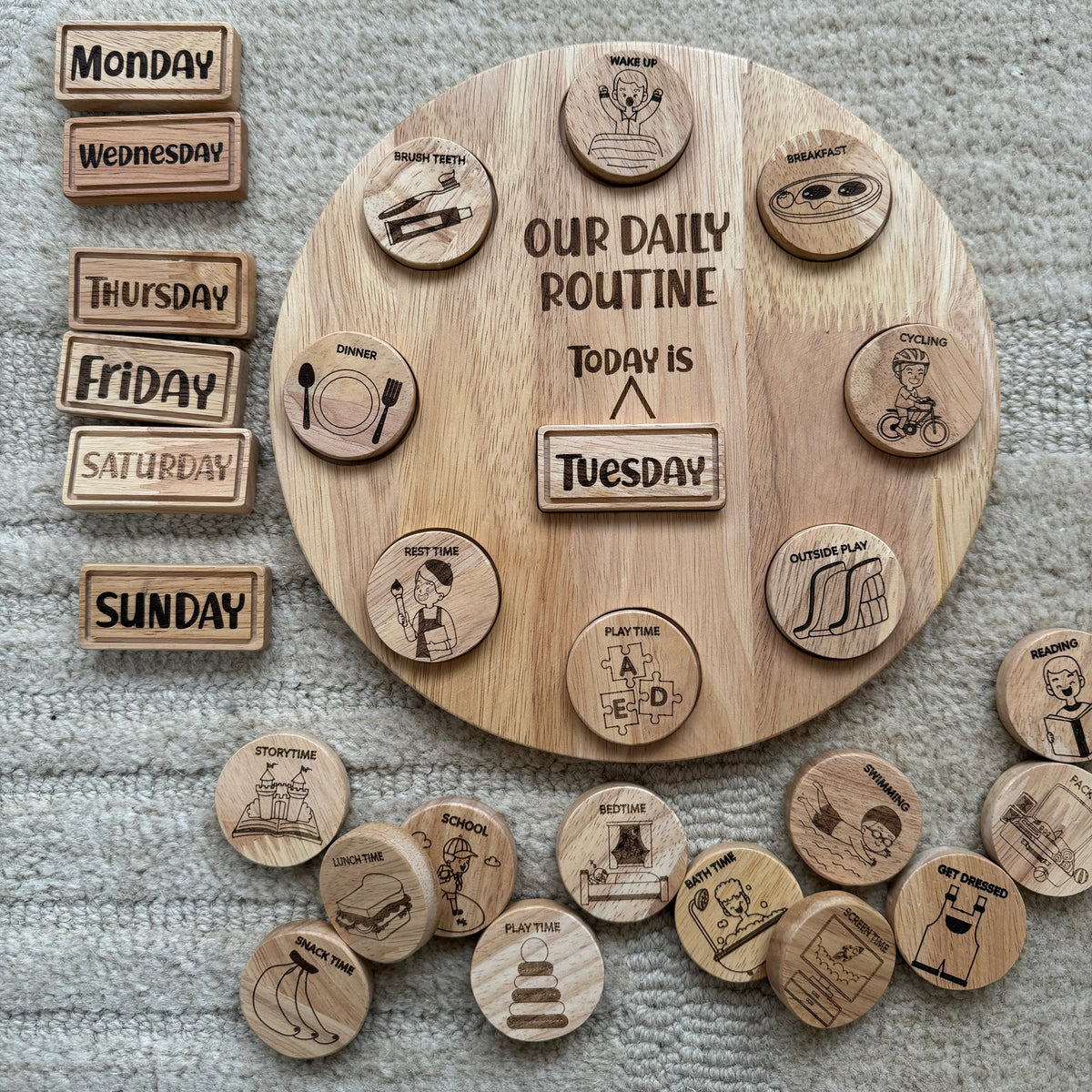 Daily Routine Circle | Little Wild & Green