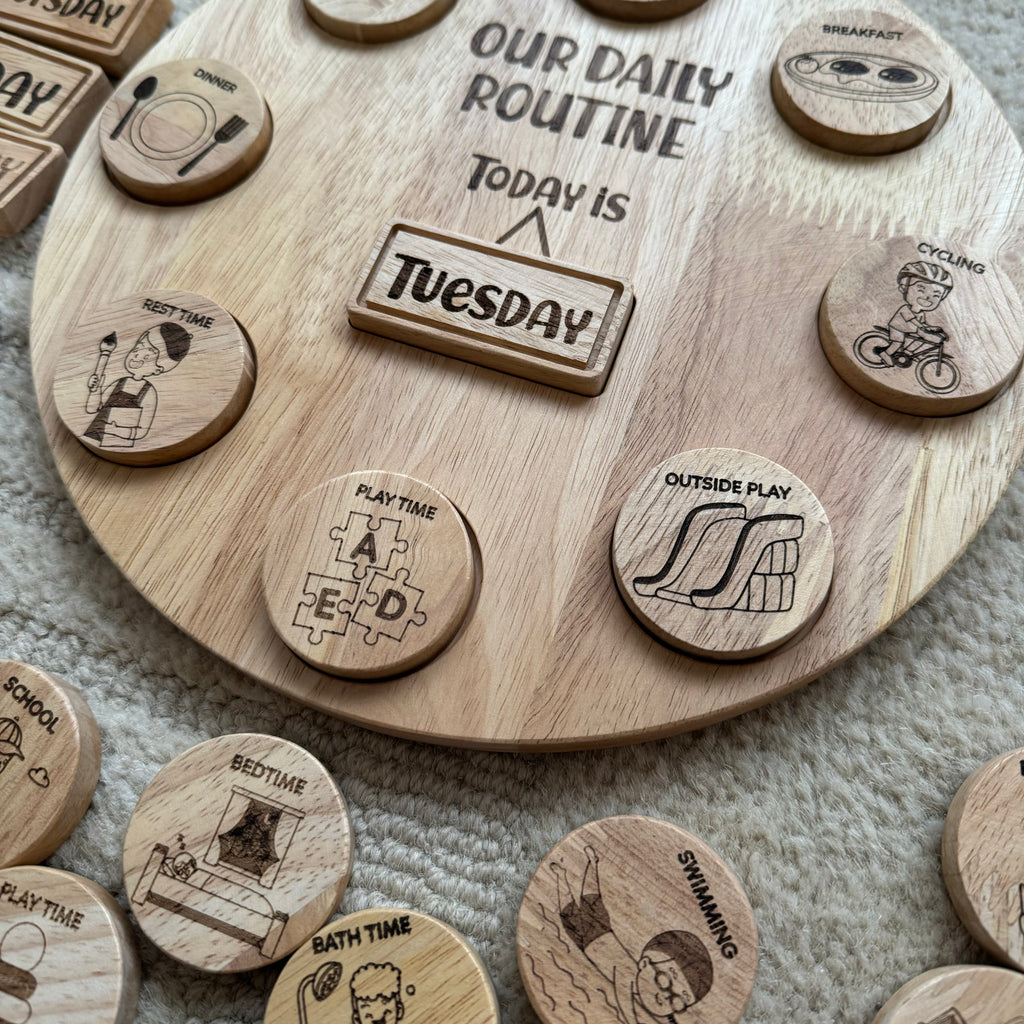 Daily Routine Circle | Little Wild & Green