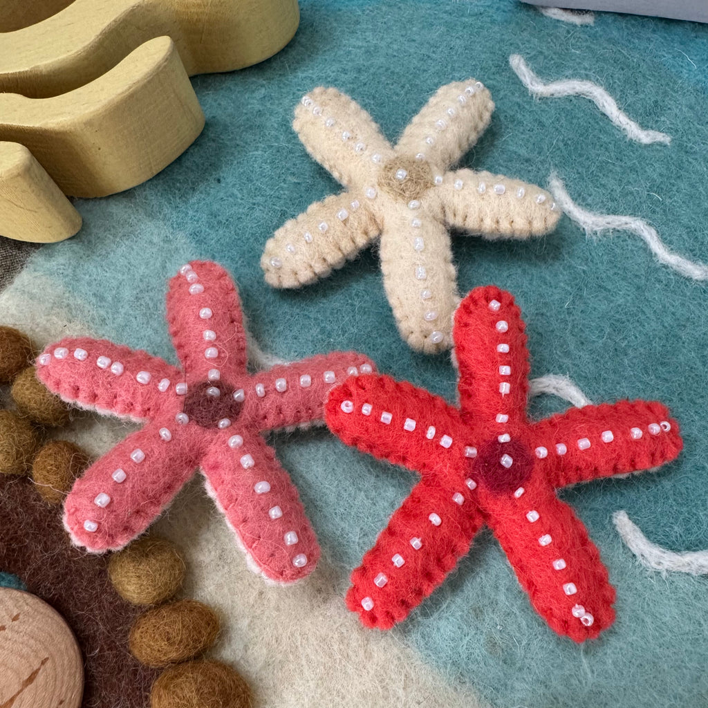 Felt Starfish Set of 3