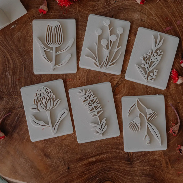 Australian Native Flower Eco Playdough Stamp Set