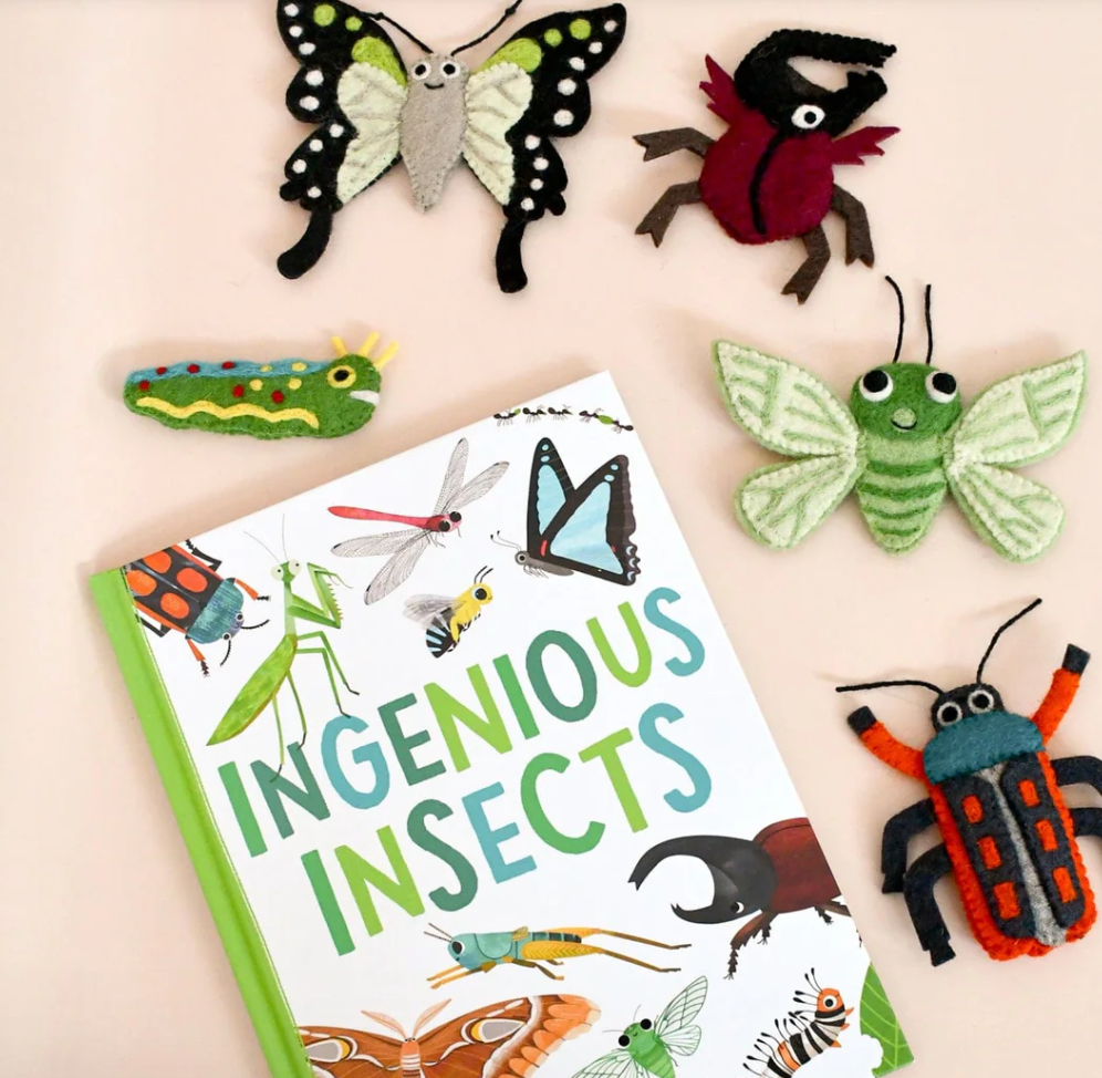 Ingenious Insects Finger Puppets & Book Set