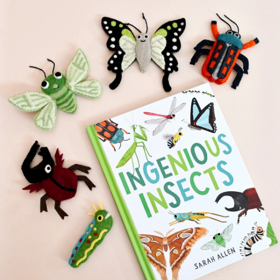 Ingenious Insects Finger Puppets & Book Set