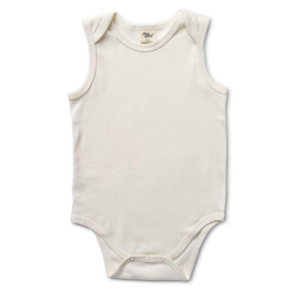 Sleeveless Body Suit in Natural White